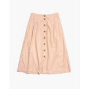 madewell patio button-front midi skirt plus sz 22